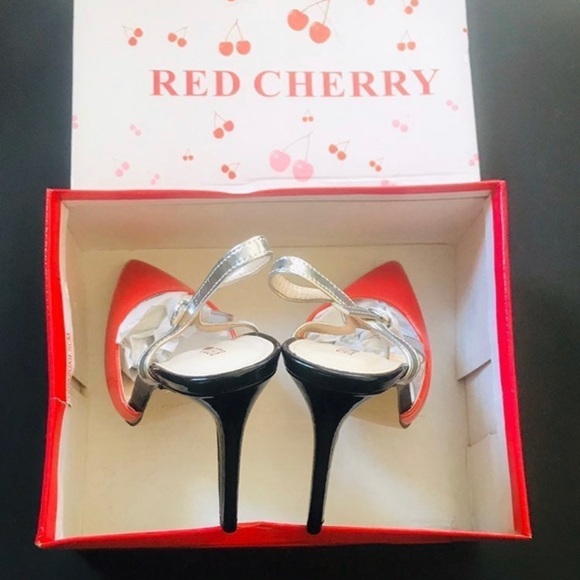 Red Cherry Heels - Picture 3 of 3